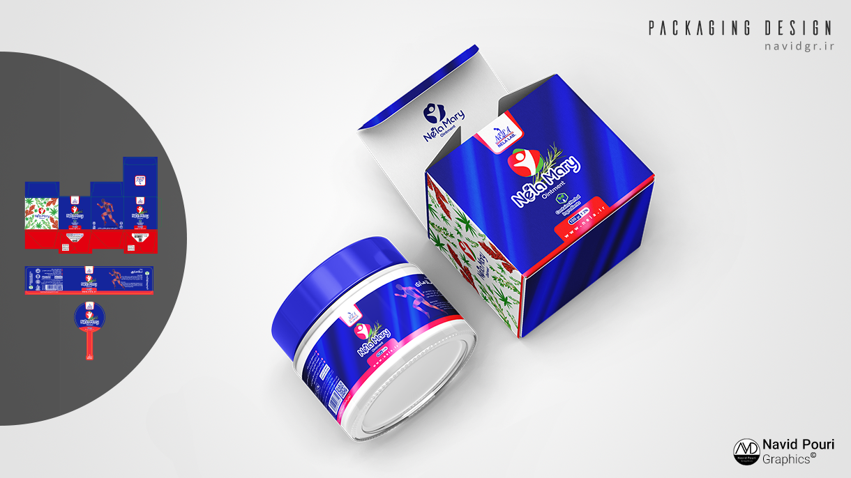 Nela Mary Ointment Packaging Design